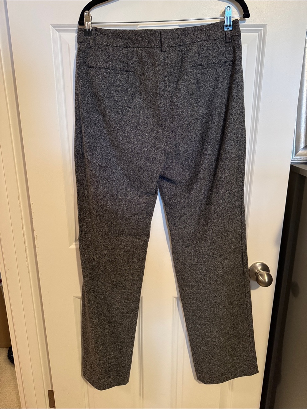 Women's Gray Wool Dress Pants - Picture 5 of 6
